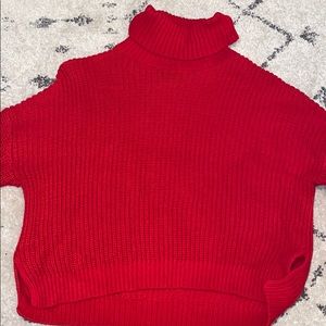 Cropped turtle neck